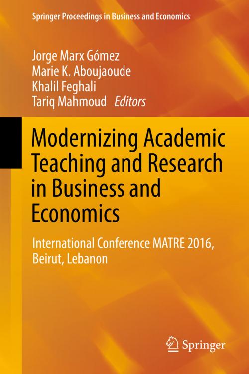 Cover of the book Modernizing Academic Teaching and Research in Business and Economics by , Springer International Publishing
