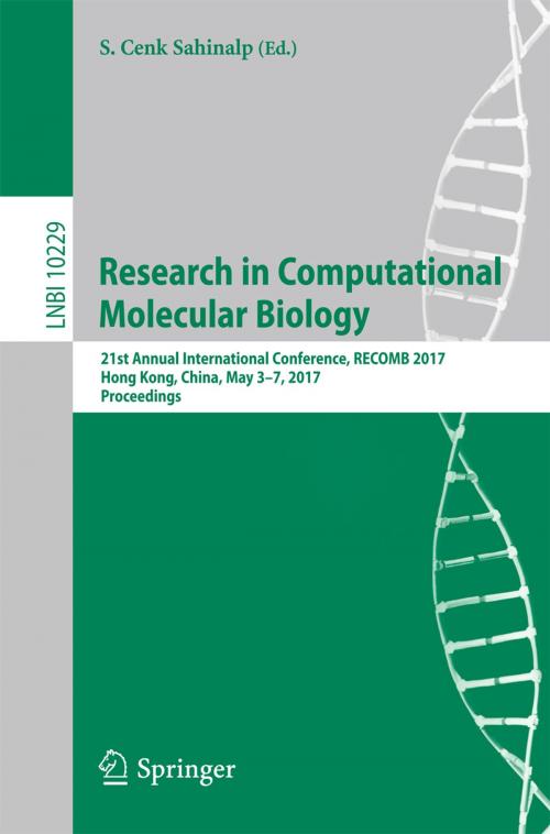 Cover of the book Research in Computational Molecular Biology by , Springer International Publishing