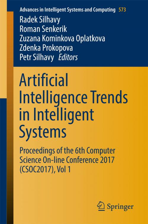 Cover of the book Artificial Intelligence Trends in Intelligent Systems by , Springer International Publishing