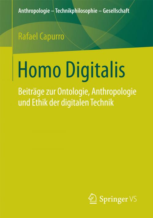 Cover of the book Homo Digitalis by Rafael Capurro, Springer Fachmedien Wiesbaden