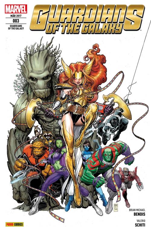 Cover of the book Guardians of the Galaxy 3 by Brian Michael Bendis, Marvel bei Panini Comics