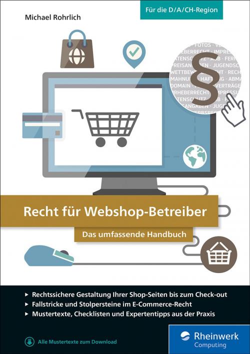 Cover of the book Recht für Webshop-Betreiber by Michael Rohrlich, Rheinwerk Computing