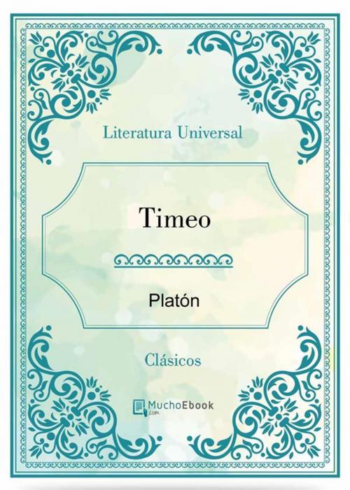 Cover of the book Timeo by Platón, Platón