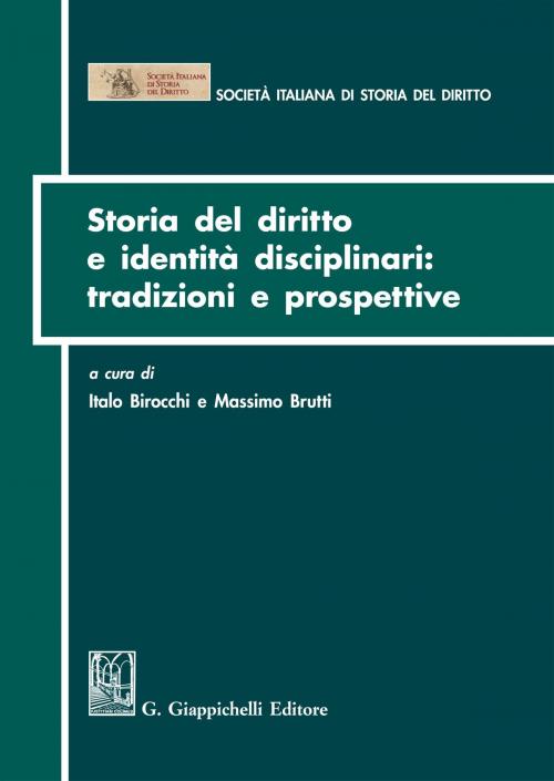 Cover of the book Storia del diritto e identità disciplinari: tradizioni e prospettive by massimo Brutti, Italo Birocchi, Emanuele Stolfi, Giappichelli Editore
