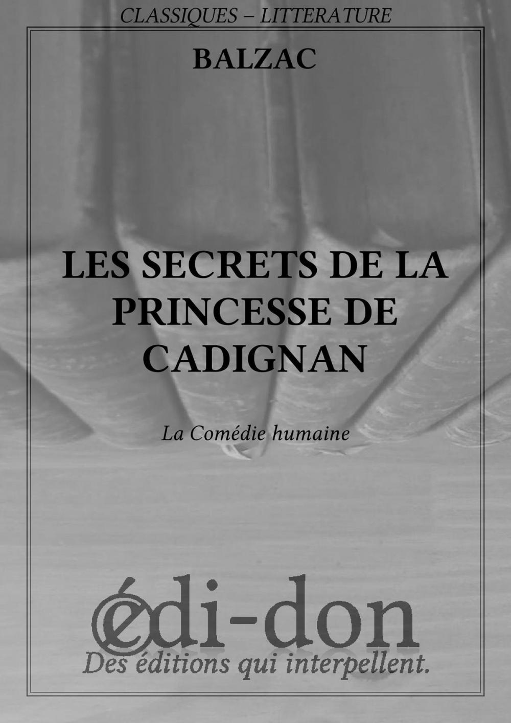 Big bigCover of Secrets de la princesse de Cadignan
