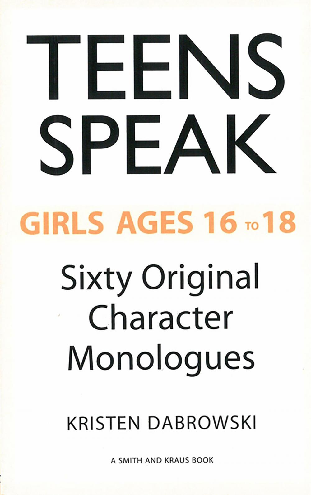 Big bigCover of Teens Speak, Girls Ages 16 to 18