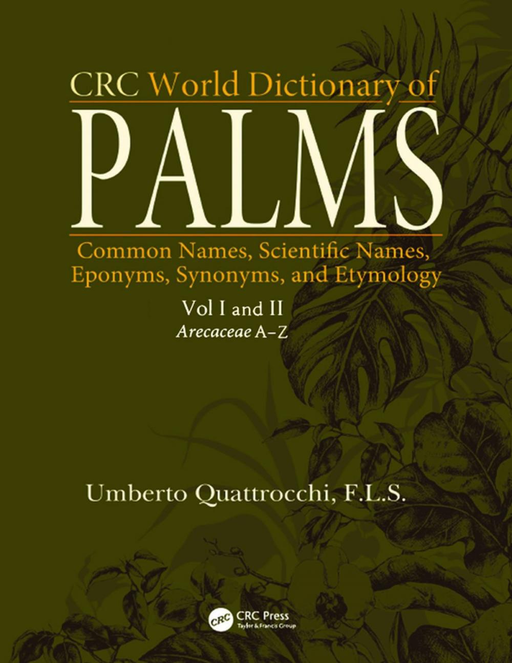 Big bigCover of CRC World Dictionary of Palms