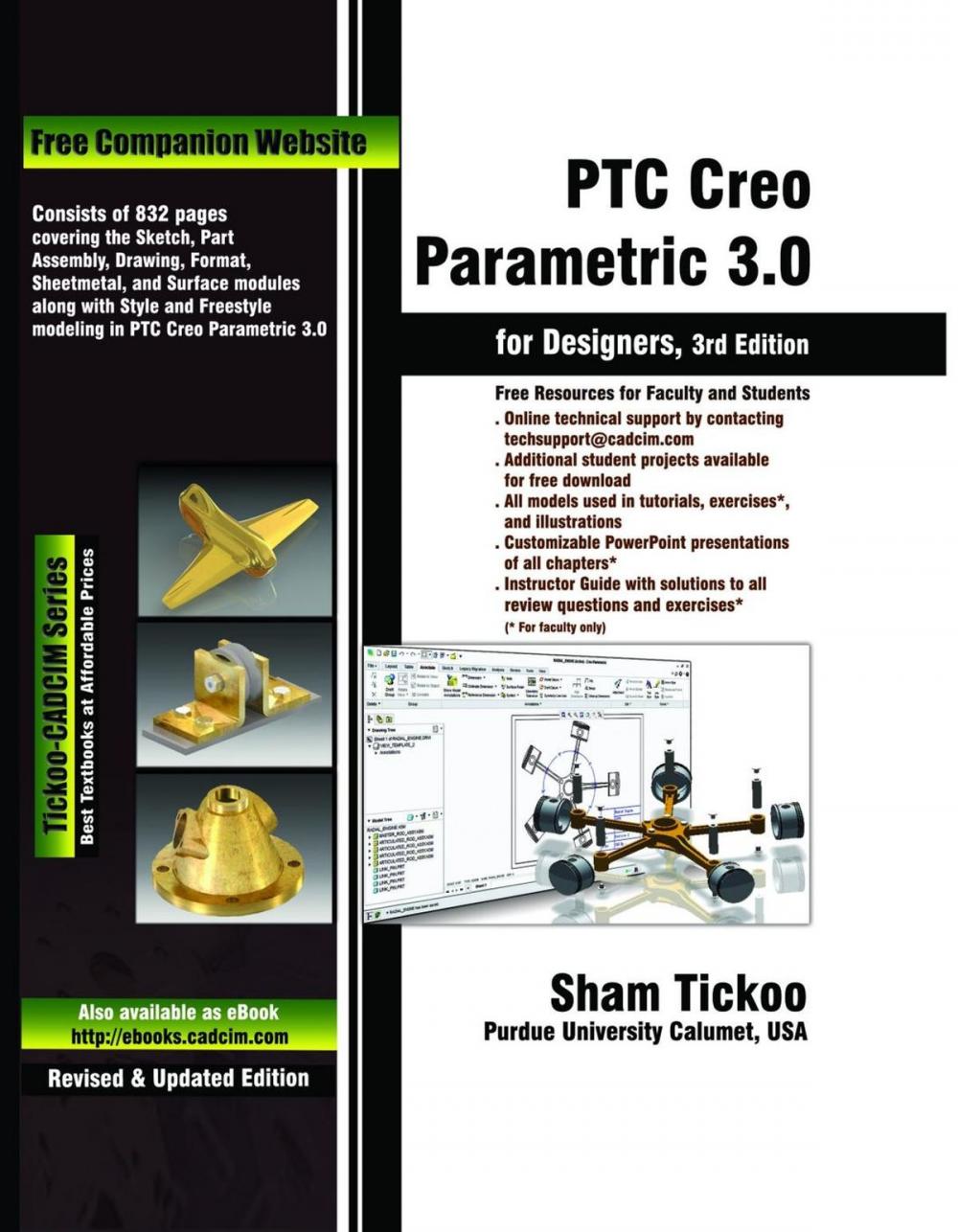 Big bigCover of PTC Creo Parametric 3.0 for Designers