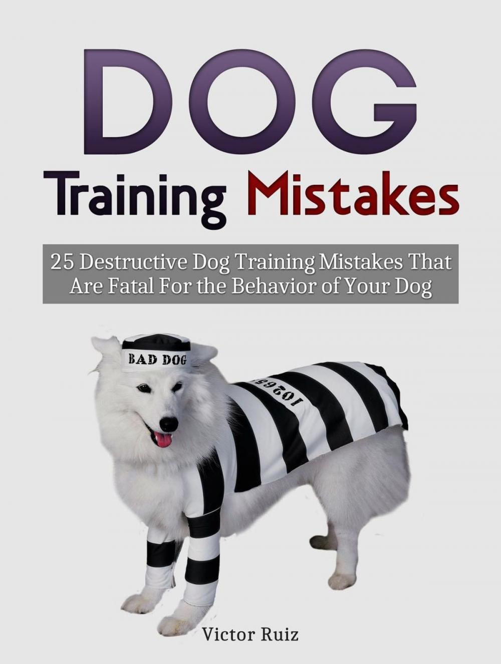 Big bigCover of Dog Training Mistakes: 25 Destructive Dog Training Mistakes That Are Fatal For the Behavior of Your Dog