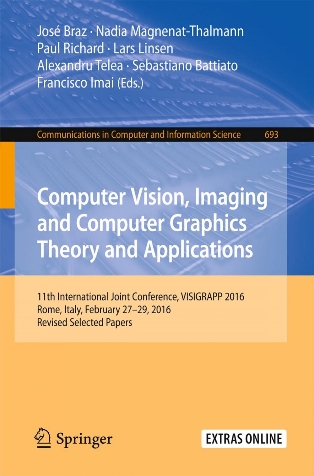 Big bigCover of Computer Vision, Imaging and Computer Graphics Theory and Applications
