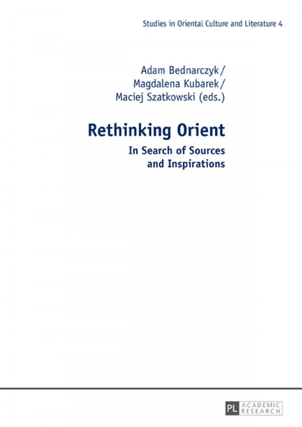 Big bigCover of Rethinking Orient