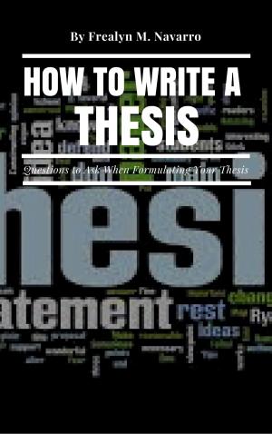 Book cover of How to write a thesis