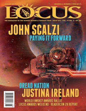 Book cover of Locus Magazine, Issue #679, August 2017