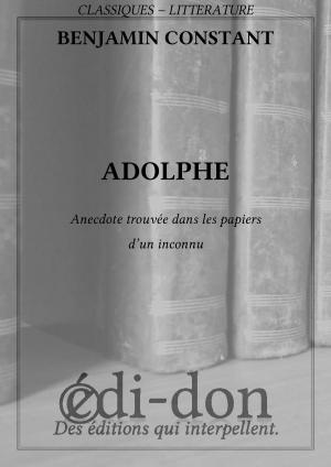Cover of the book Adolphe by Sophocle