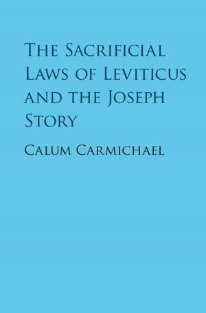 Book cover of The Sacrificial Laws of Leviticus and the Joseph Story