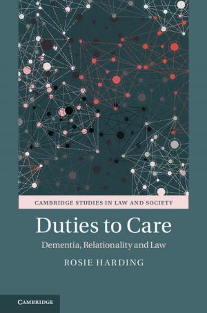 Cover of the book Duties to Care by Jonas Grethlein