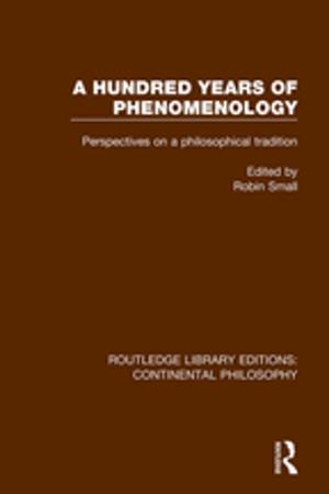 Cover of the book A Hundred Years of Phenomenology by John Tosh