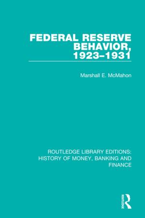 Cover of the book Federal Reserve Behavior, 1923-1931 by 