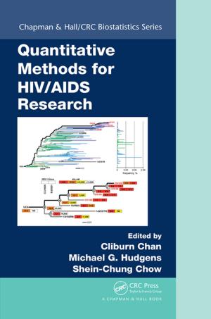 Cover of the book Quantitative Methods for HIV/AIDS Research by Patrick E. McMahon, Bohdan B. Khomtchouk, Claes Wahlestedt