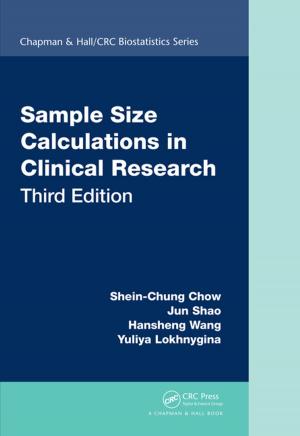 Cover of the book Sample Size Calculations in Clinical Research by Wei Hao, Richard Fox