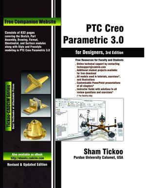 Cover of PTC Creo Parametric 3.0 for Designers