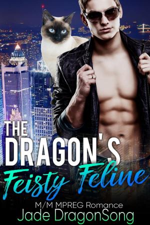 Book cover of The Dragon's Feisty Feline M/M Mpreg Romance