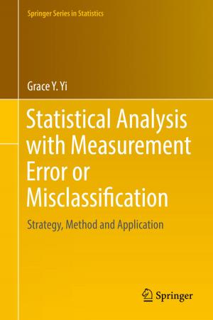 Cover of the book Statistical Analysis with Measurement Error or Misclassification by Harry T. Lawless, Hildegarde Heymann