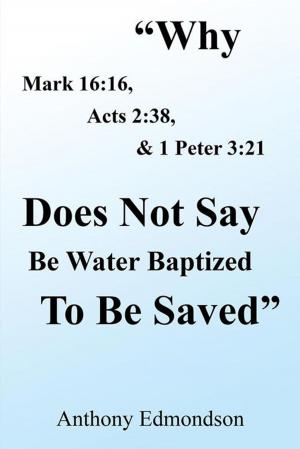Cover of the book "Why Mark 16:16, Acts 2:38, & 1 Peter 3:21 Does Not Say Be Water Baptized to Be Saved" by Dave Barkey