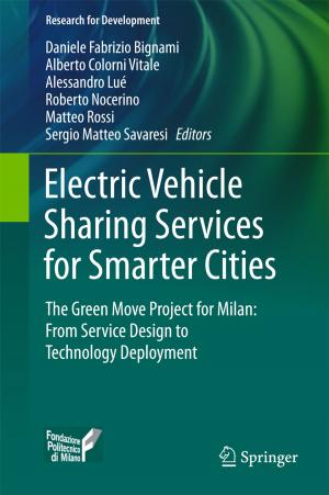 Cover of the book Electric Vehicle Sharing Services for Smarter Cities by Giacomo Vivanti, Ed Duncan, Geraldine Dawson, Sally J. Rogers