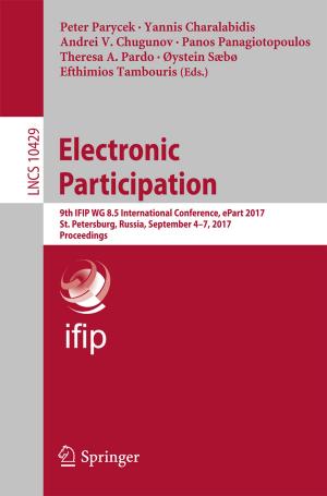 Cover of the book Electronic Participation by Marion Gottschalk, Mathias Uslar, Christina Delfs