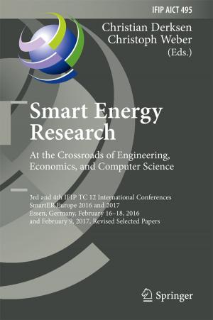Cover of Smart Energy Research. At the Crossroads of Engineering, Economics, and Computer Science