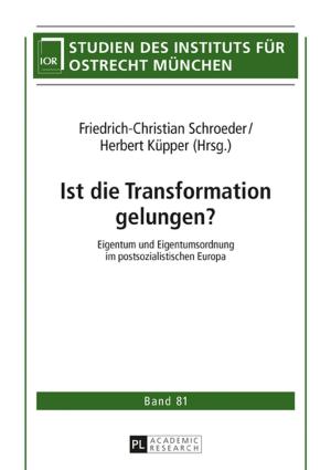 Cover of the book Ist die Transformation gelungen? by Jan Mikeš