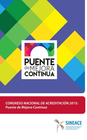 Cover of Congreso Nacional de Acreditación 2015