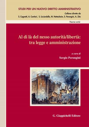 Cover of the book Al di là del nesso autorità/libertà: tra legge e amministrazione by Franco Mastragostino, Luca Mezzetti, Michele Belletti