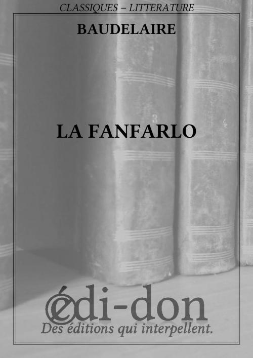 Cover of the book La Fanfarlo by Baudelaire, Edi-don