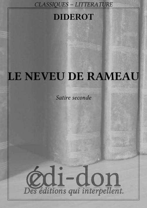 Cover of the book Le neveu de rameau by Diderot, Edi-don