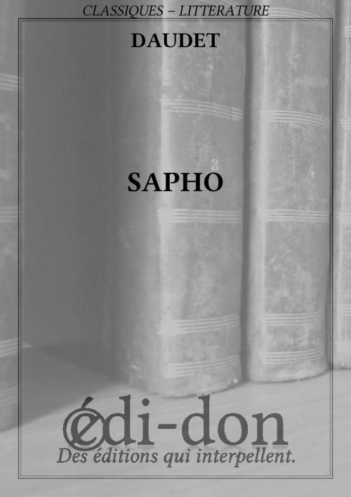 Cover of the book Sapho by Daudet, Edi-don