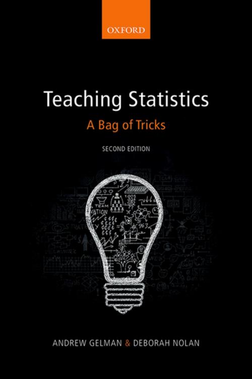 Cover of the book Teaching Statistics by Andrew Gelman, Deborah Nolan, OUP Oxford