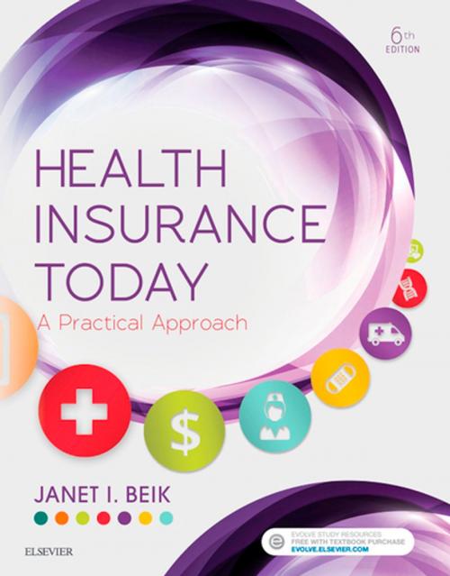Cover of the book Health Insurance Today - E-Book by Janet I. Beik, AA, BA, MEd, Elsevier Health Sciences