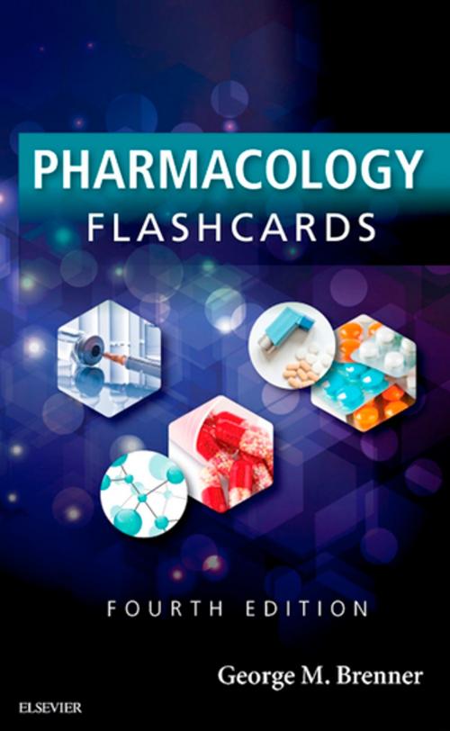 Cover of the book Pharmacology Flash Cards E-Book by George M. Brenner, PhD, Elsevier Health Sciences