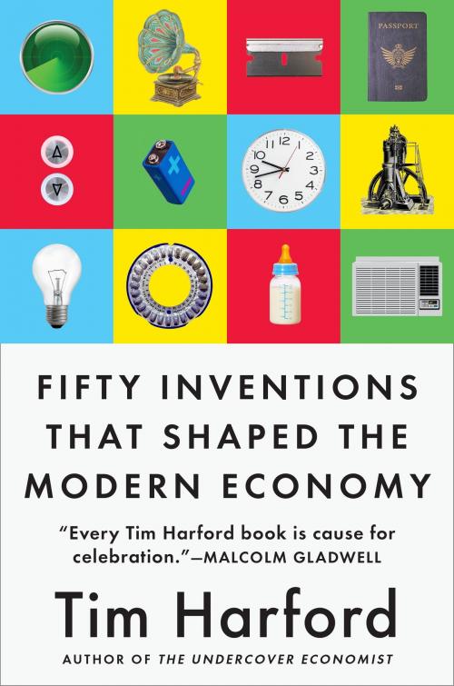 Cover of the book Fifty Inventions That Shaped the Modern Economy by Tim Harford, Penguin Publishing Group