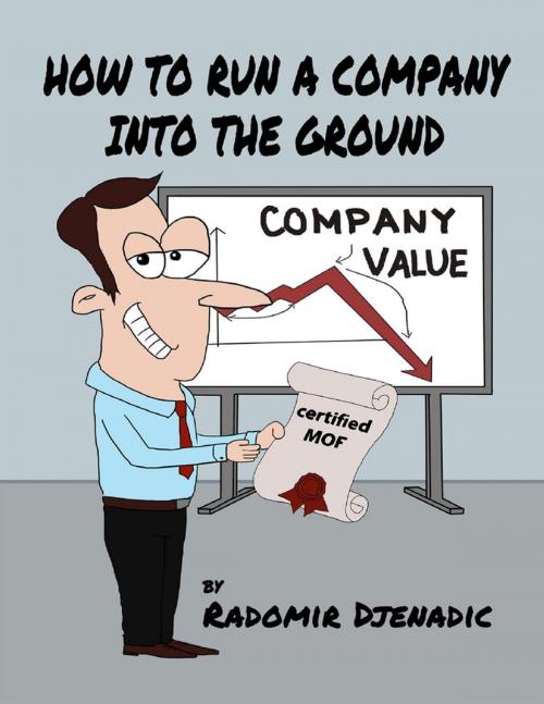 Cover of the book How to Run a Company Into the Ground by Radomir Djenadic, Lulu.com