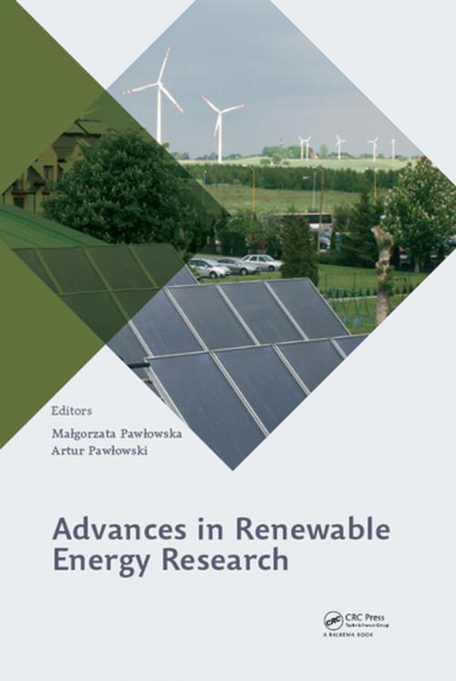 Cover of the book Advances in Renewable Energy Research by , CRC Press