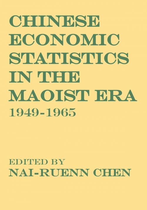 Cover of the book Chinese Economic Statistics in the Maoist Era by , Taylor and Francis