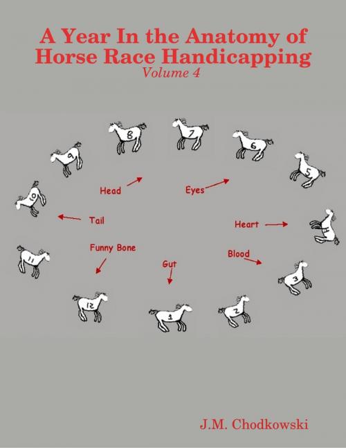 Cover of the book A Year In the Anatomy of Horse Race Handicapping: Volume 4 by J.M. Chodkowski, Lulu.com