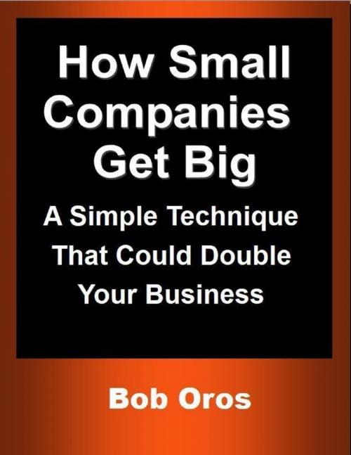 Cover of the book How Small Companies Get Big: A Simple Technique That Could Double Your Business by Bob Oros, Lulu.com