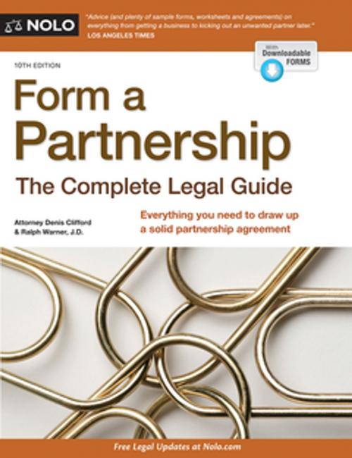 Cover of the book Form a Partnership by Denis Clifford, Attorney, Ralph Warner, Attorney, NOLO