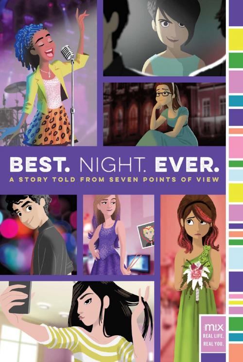 Cover of the book Best. Night. Ever. by Rachele Alpine, Ronni Arno, Alison Cherry, Stephanie Faris, Gail Nall, Dee Romito, Jen Malone, Aladdin