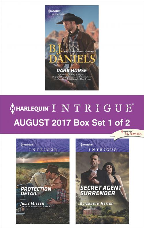 Cover of the book Harlequin Intrigue August 2017 - Box Set 1 of 2 by B.J. Daniels, Julie Miller, Elizabeth Heiter, Harlequin