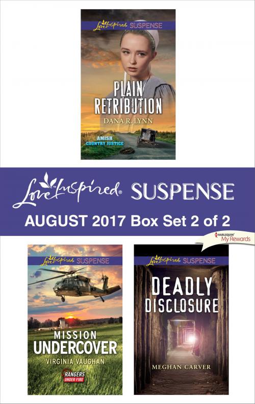 Cover of the book Harlequin Love Inspired Suspense August 2017 - Box Set 2 of 2 by Dana R. Lynn, Virginia Vaughan, Meghan Carver, Harlequin